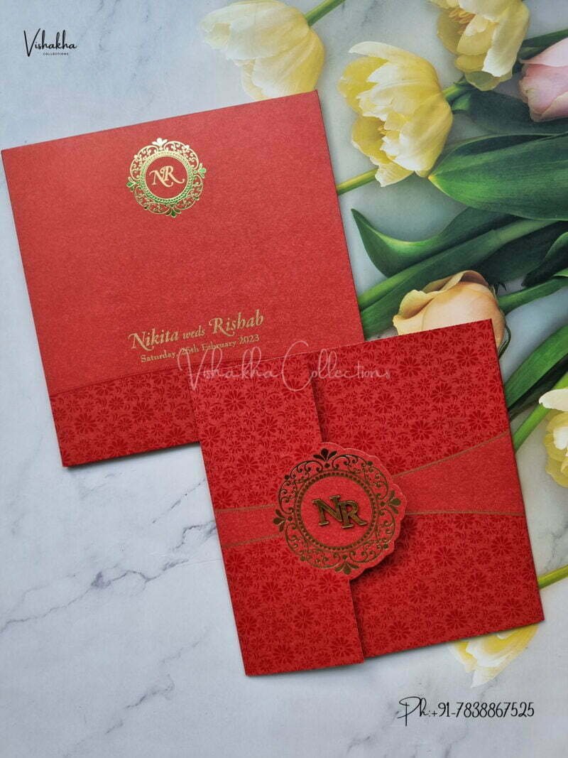Designer Premium Customized Wedding Invitation Cards - MT707