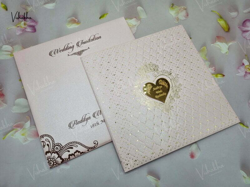 Designer Premium Customized Wedding Invitation Cards - A-2846