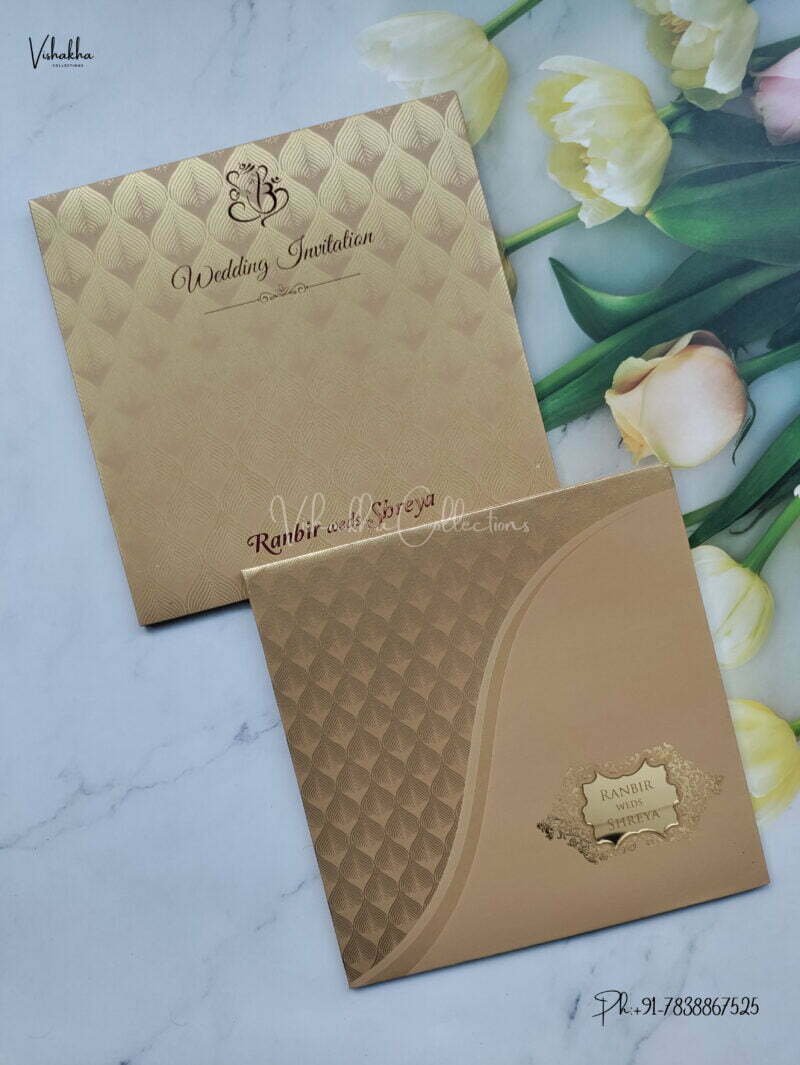 Designer Premium Customized Wedding Invitation Cards - S1505