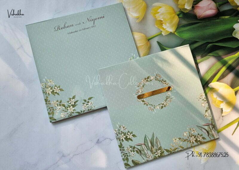 Designer Premium Customized Wedding Invitation Cards - MT3246