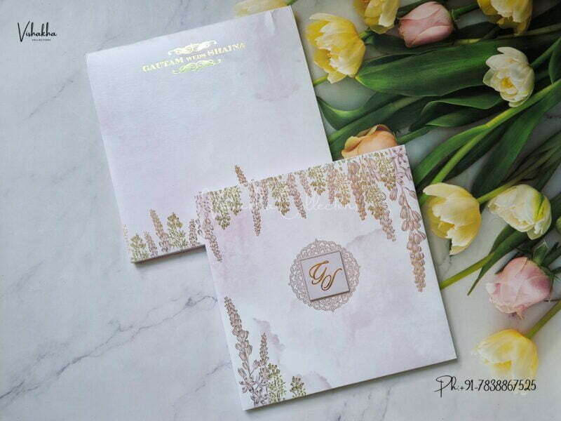 Designer Premium Customized Wedding Invitation Cards - MT3196
