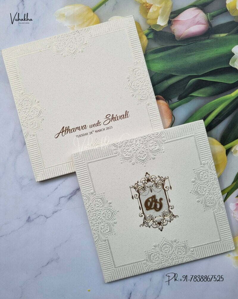 Designer Premium Customized Wedding Invitation Cards - MT2210