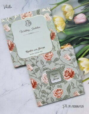Designer Premium Customized Wedding Invitation Cards - S1558