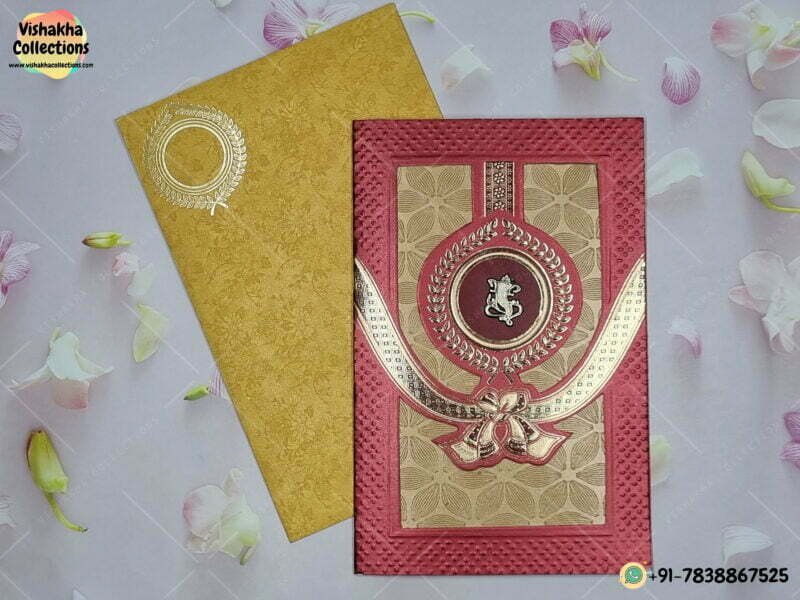 Designer Premium Customized Wedding Invitation Cards - GS-168