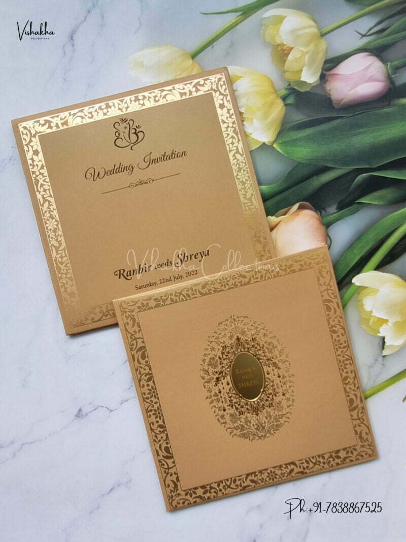 Designer Premium Customized Wedding Invitation Cards - S1533