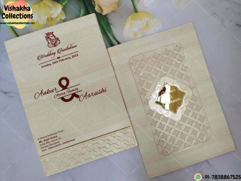 Designer Premium Customized Wedding Invitation Cards - VC-K5480