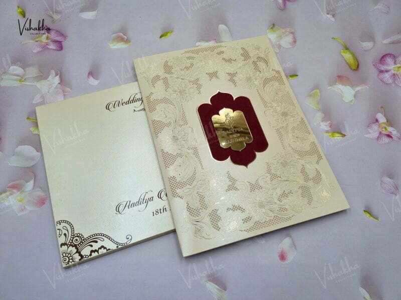Designer Premium Customized Wedding Invitation Cards - A-2911