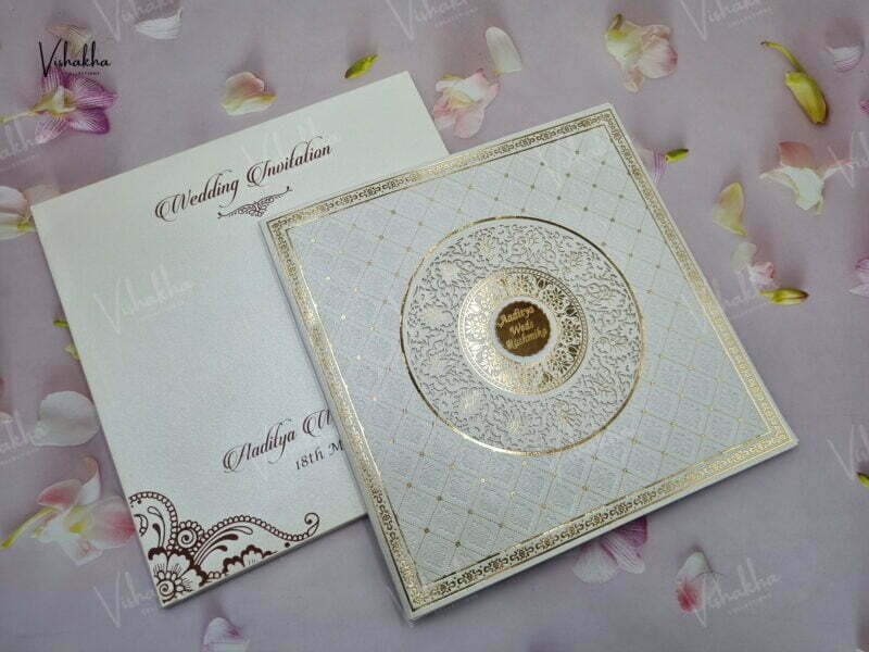 Designer Premium Customized Wedding Invitation Cards - A-2893