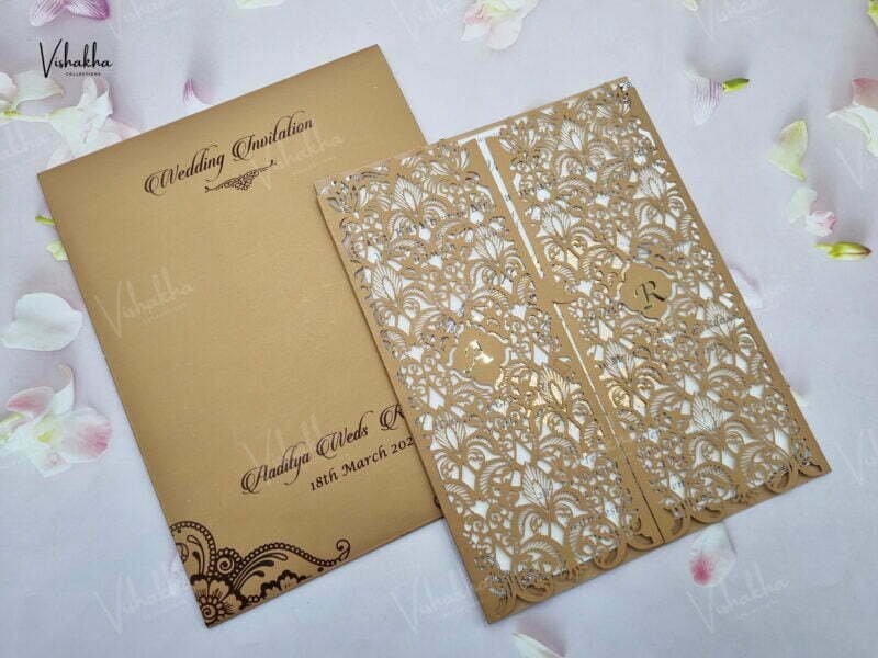 Designer Premium Customized Wedding Invitation Cards - A-2889