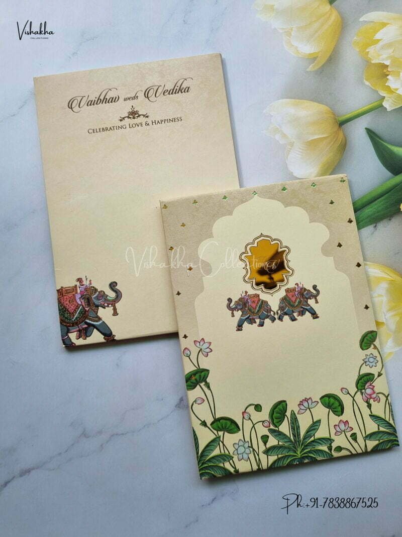 Designer Premium Customized Wedding Invitation Cards - MT3147