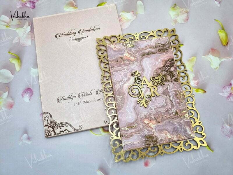 Designer Premium Customized Wedding Invitation Cards - A-2917