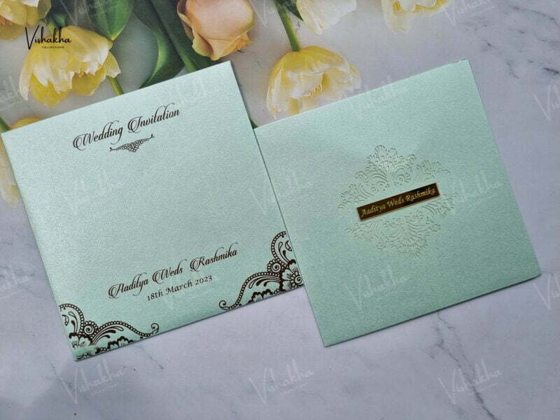 Designer Premium Customized Wedding Invitation Cards - A-2836