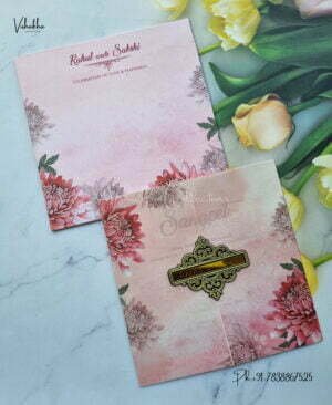 Designer Premium Customized Wedding Invitation Cards - MT3215