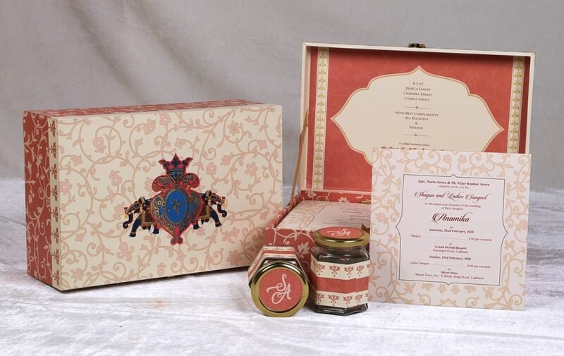 Classic Elephant Maharaja Designer Exclusive Wedding Invitaion Box