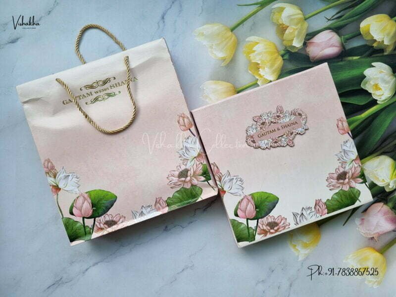 Designer Premium Customized Wedding Invitation Cards - MT3205