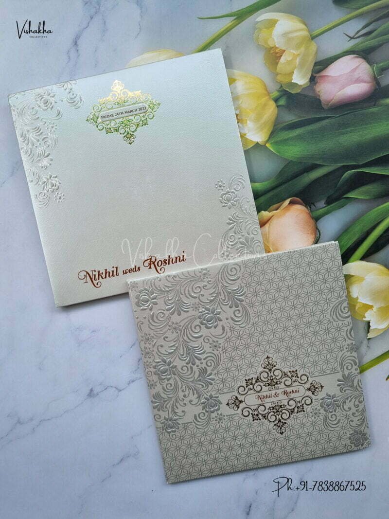 Designer Premium Customized Wedding Invitation Cards - MT2201
