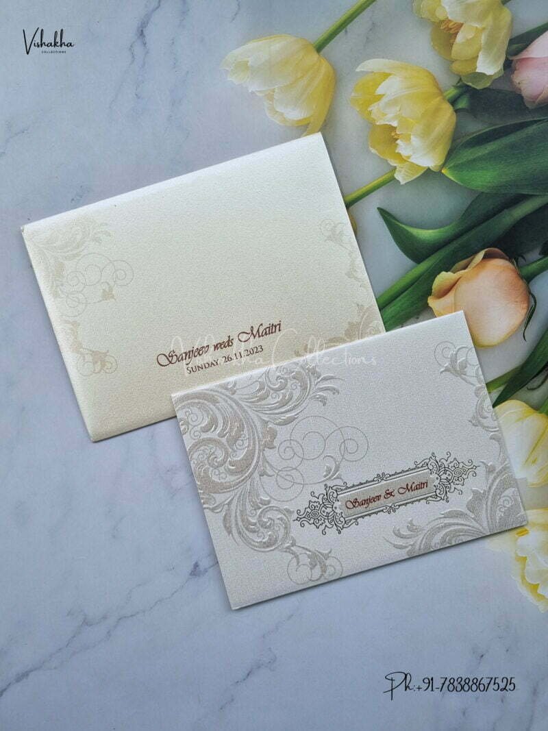 Designer Premium Customized Wedding Invitation Cards - MT832