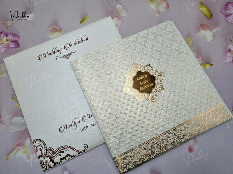 Designer Premium Customized Wedding Invitation Cards - A-2903