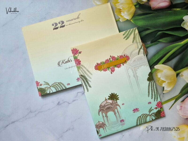 Designer Premium Customized Wedding Invitation Cards - MT3251