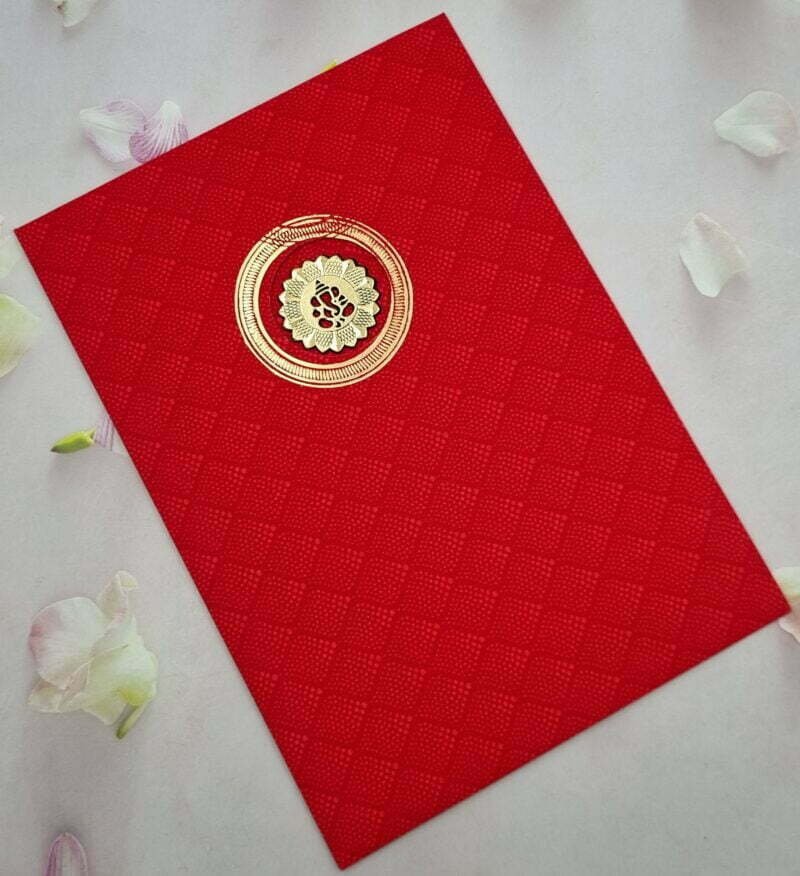 Laser Cut Rangoli Multicolor Yellow Wedding Invitation Card