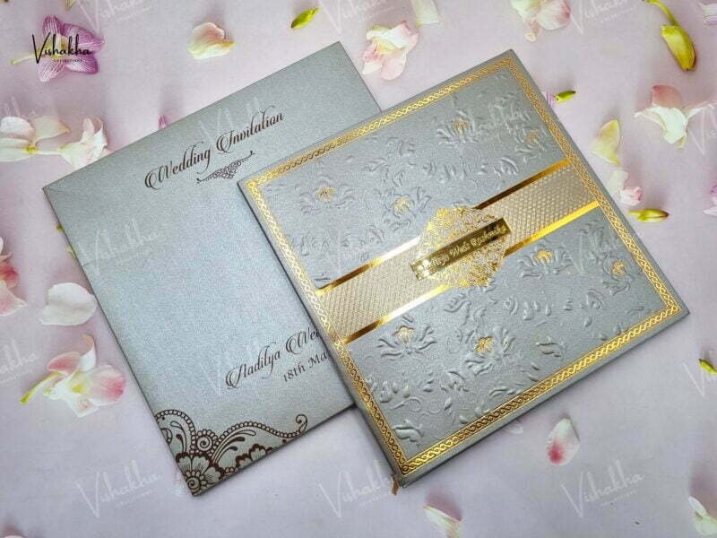 Designer Premium Customized Wedding Invitation Cards - A-2838