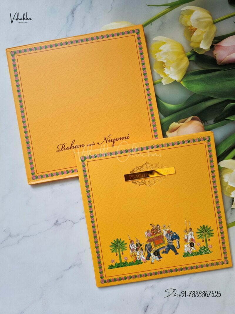Designer Premium Customized Wedding Invitation Cards - MT3078