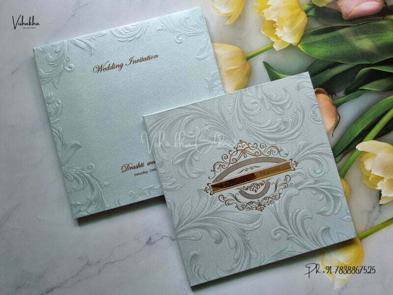 Designer Premium Customized Wedding Invitation Cards - MT2072