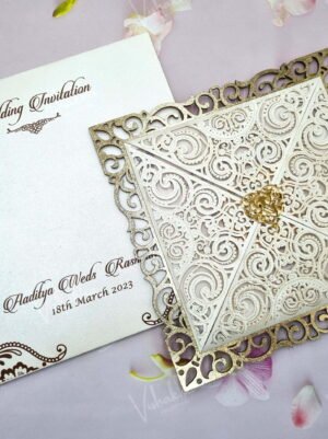 Designer Premium Customized Wedding Invitation Cards - A-2822