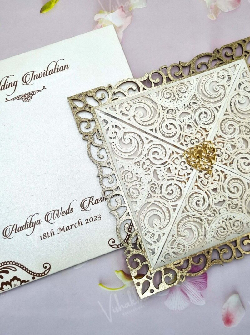 Designer Premium Customized Wedding Invitation Cards - A-2822