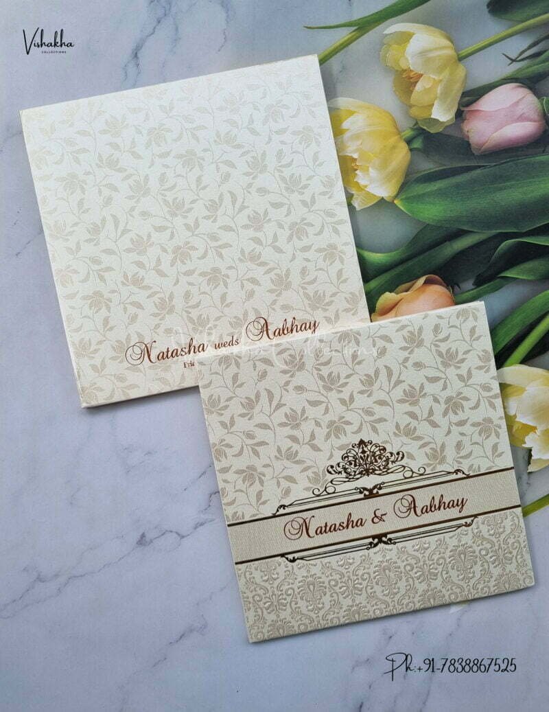 Designer Premium Customized Wedding Invitation Cards - MT2221