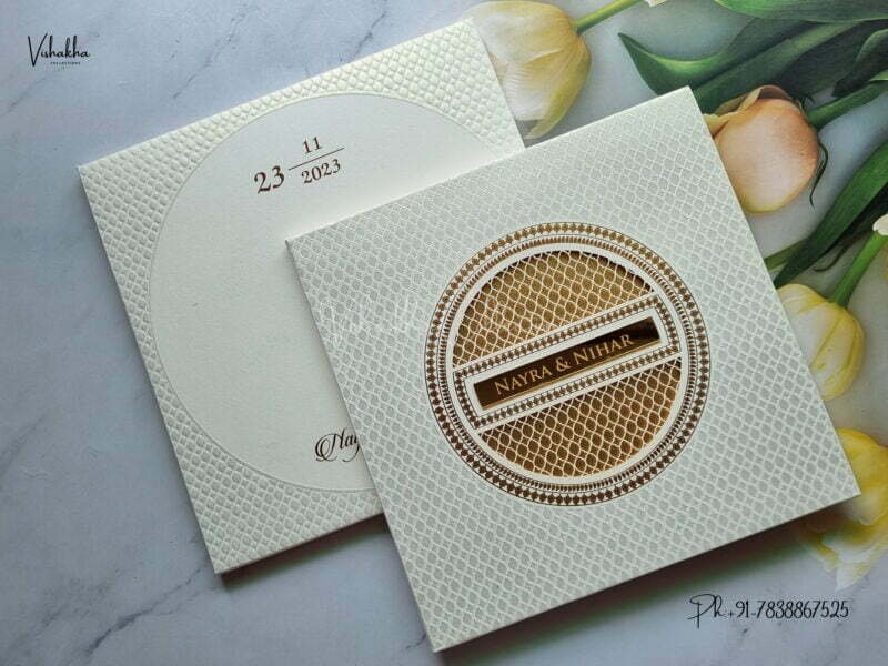 Designer Premium Customized Wedding Invitation Cards - MT2101