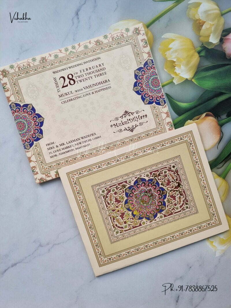 Designer Premium Customized Wedding Invitation Cards - ATC1836