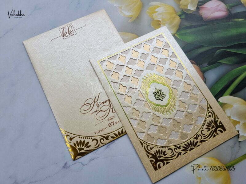 Designer Premium Customized Wedding Invitation Cards - N490C