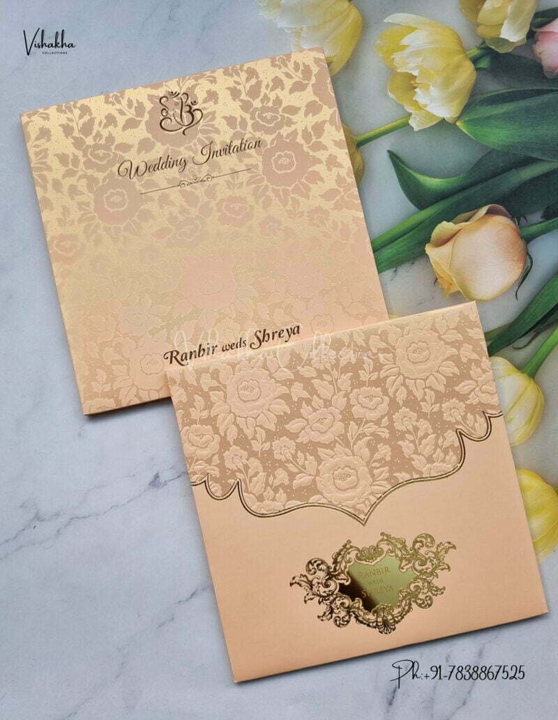 Designer Premium Customized Wedding Invitation Cards - S1513