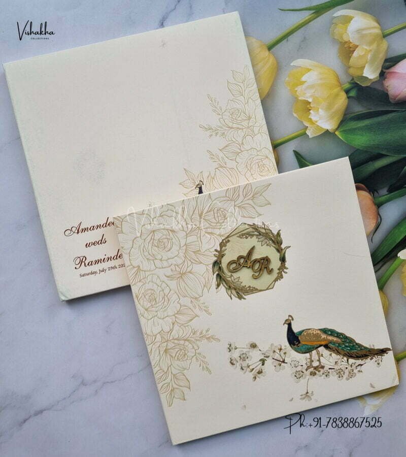 Designer Premium Customized Wedding Invitation Cards - MT2110