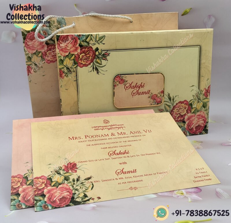 Designer Customized Box Wedding Invitation Cards - BM-009