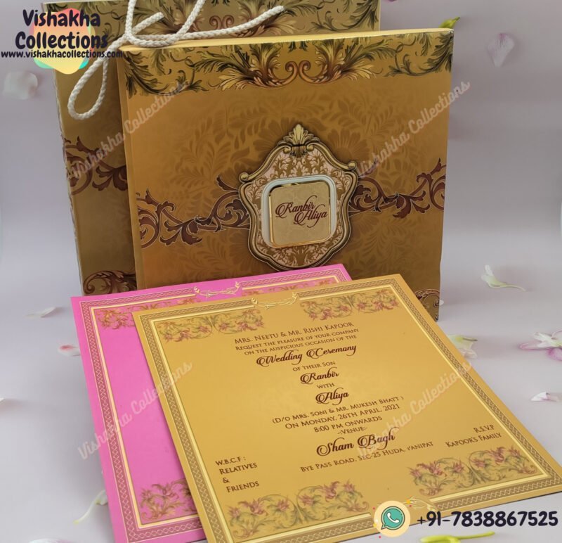 Designer Customized Box Wedding Invitation Cards - BM-010