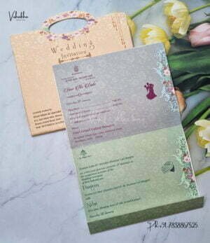 Designer Premium Customized Wedding Invitation Cards – EJ0206