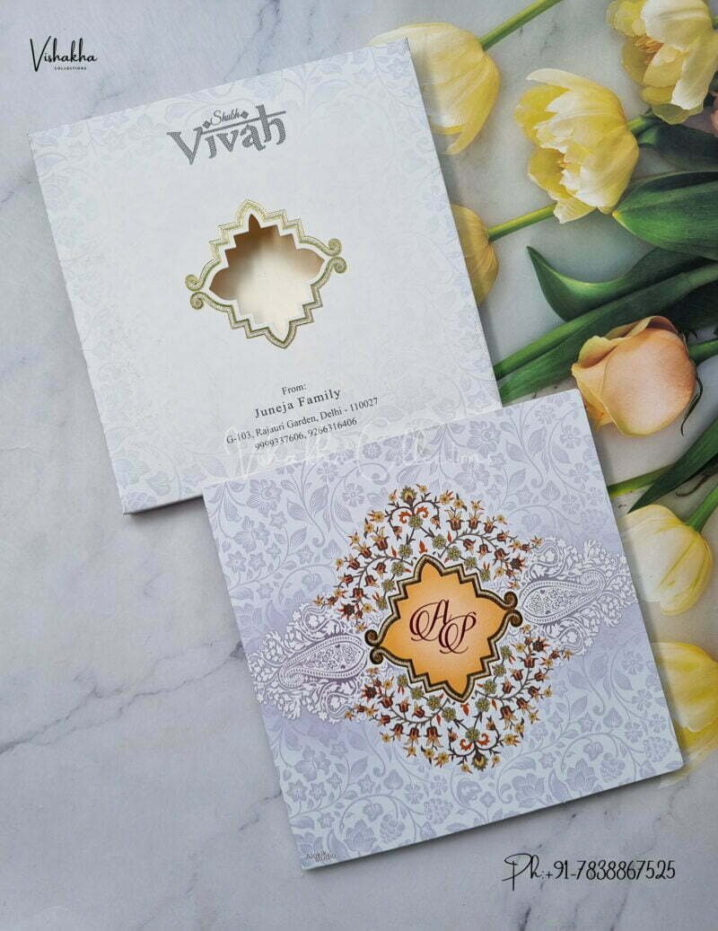 Designer Premium Customized Wedding Invitation Cards – EJ0122