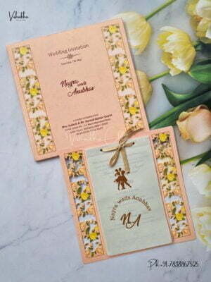 Designer Premium Customized Wedding Invitation Cards – EJ8869