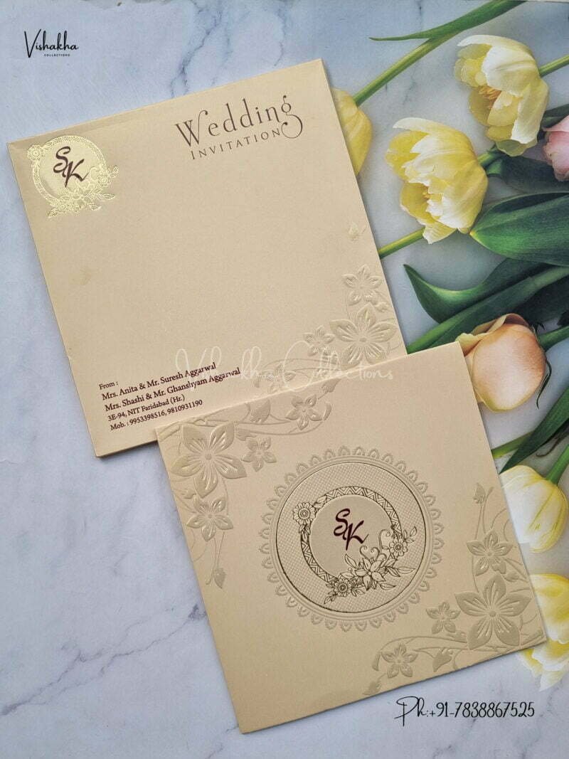 Designer Premium Customized Wedding Invitation Cards – EJ0549