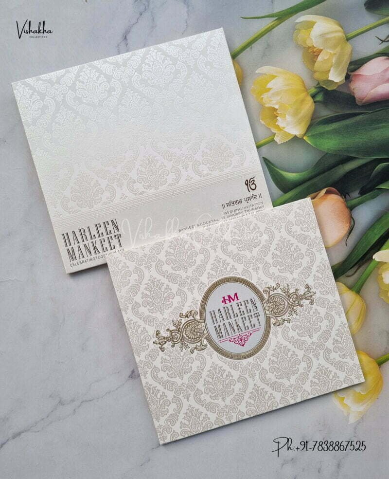 Designer Premium Customized Wedding Invitation Cards – EJ0610