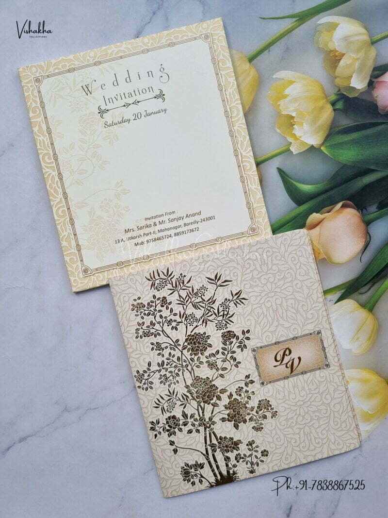 Designer Premium Customized Wedding Invitation Cards – EJ0265