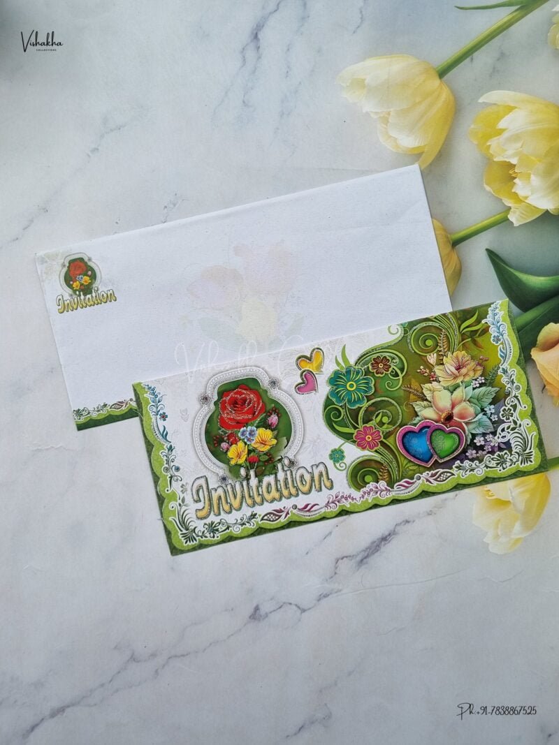 Designer Premium Customized Wedding Invitation Cards - B-017