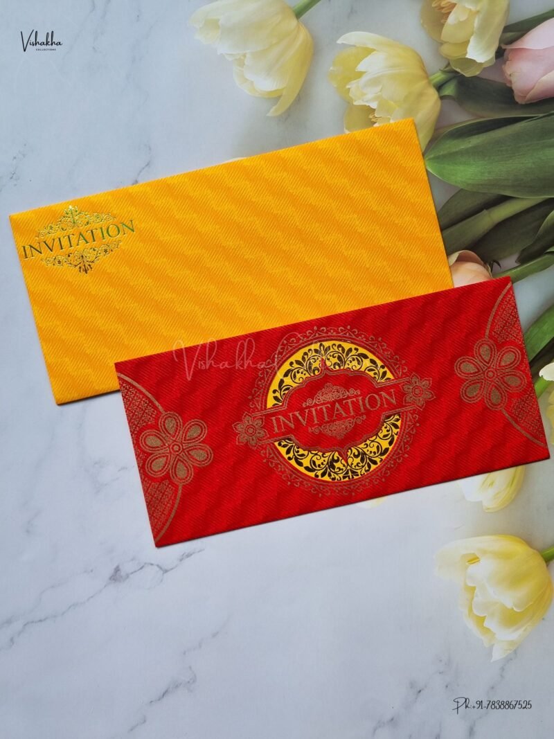 Designer Premium Customized Wedding Invitation Cards - SCH-004