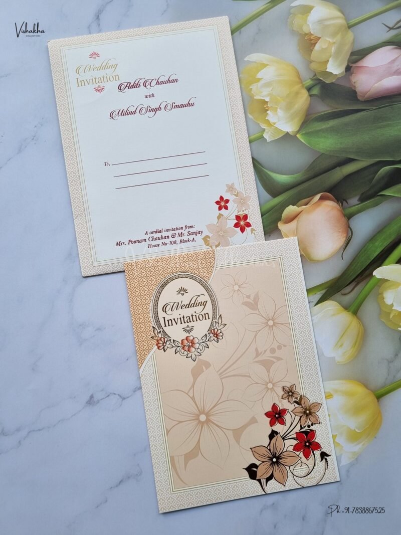 Designer Premium Customized Wedding Invitation Cards - SCH-013