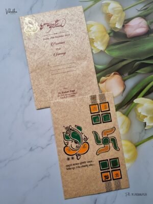 Designer Premium Customized Wedding Invitation Cards - SCH-038