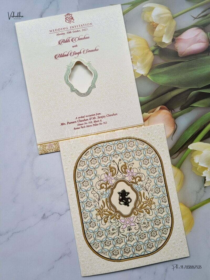 Designer Premium Customized Wedding Invitation Cards - SCH-045