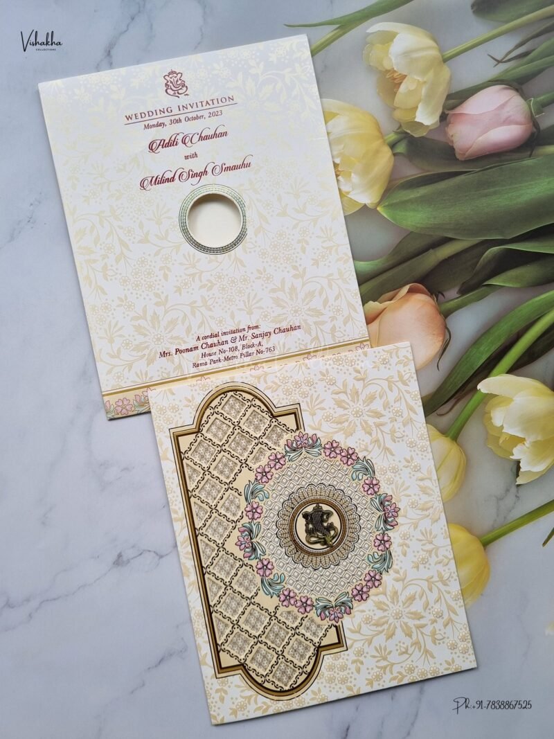 Designer Premium Customized Wedding Invitation Cards - SCH-046