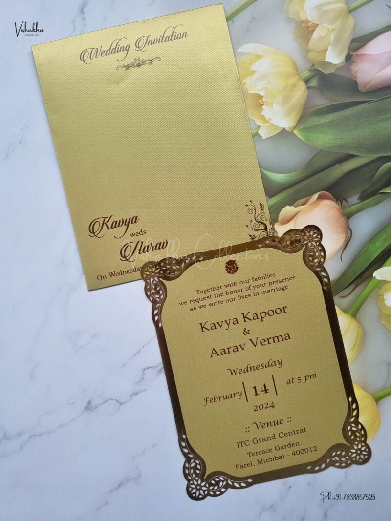 Designer Premium Customized Wedding Invitation Cards - A1912